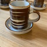 Tasses à café en grès émaillé
