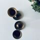 Pair of brass candle holders