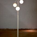 Floor lamp with three opaline balls