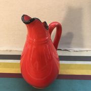 Former red ceramics pitcher - anse cuisine 70s vintage