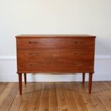 Vintage Scandinavian teak chest of drawers, Denmark, 1960