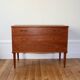 Commode scandinave vintage en teck danemark, 1960