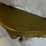 Miroir et console en bois doré