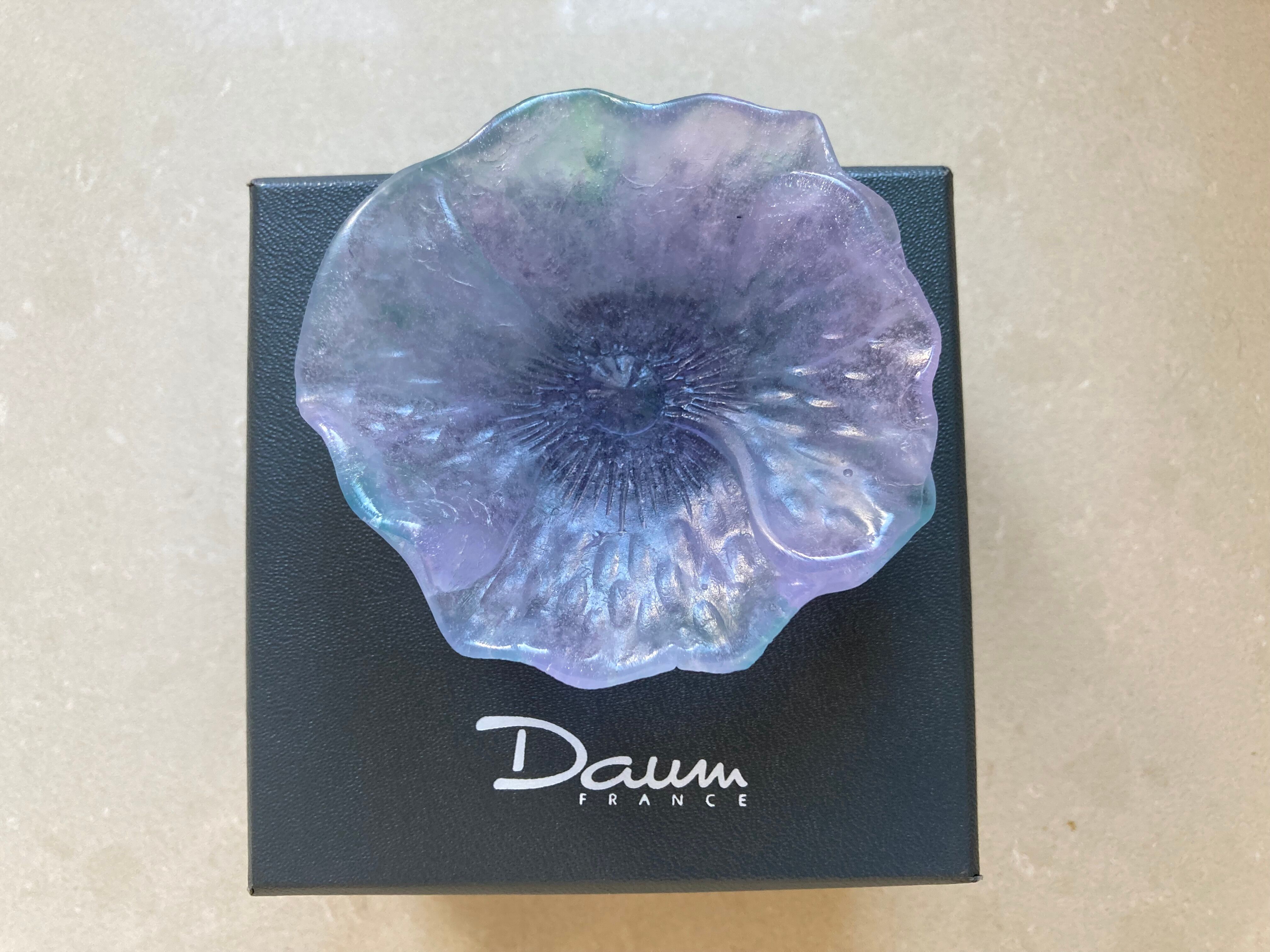 Flower cup crystal Daum