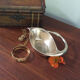 Glove statuette brass vintage