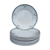 Eleven plates of Saint Amand