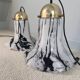 Glass pendant lights by Peill & Putzler, Petunia model 1970