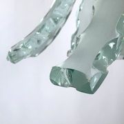 Mid-century Italian cut glass chandelier by Zero Quattro