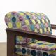 Vintage armchair in beech and fabric, Italy, 1970s