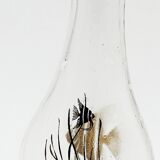 Bouteille poisson verre vintage
