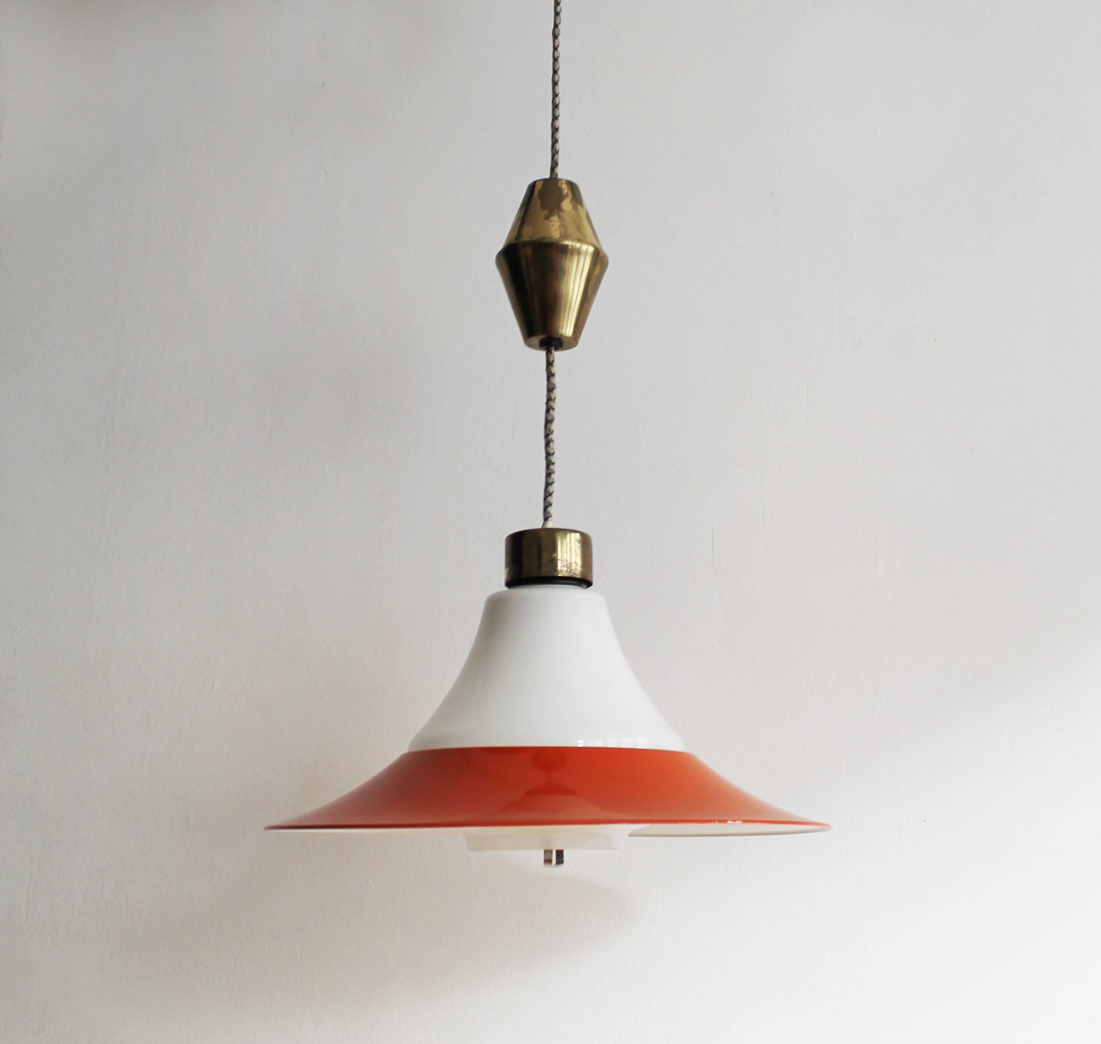 Vintage 1960s Adjustable Ceiling Lamp