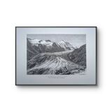 Pasterze and Grossglockner, Austria, printed illustration from 1878.