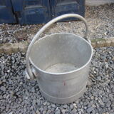 Antique aluminium bucket