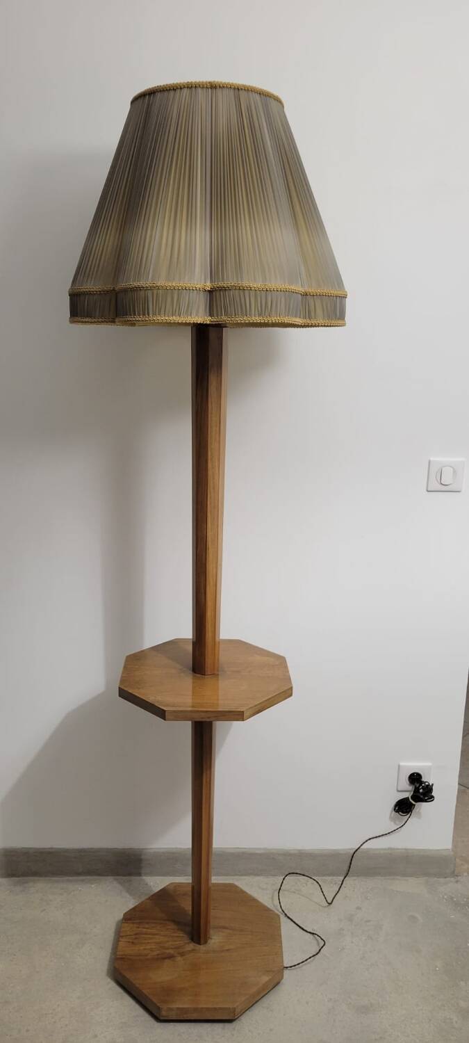 Art Deco floor lamp in rosewood