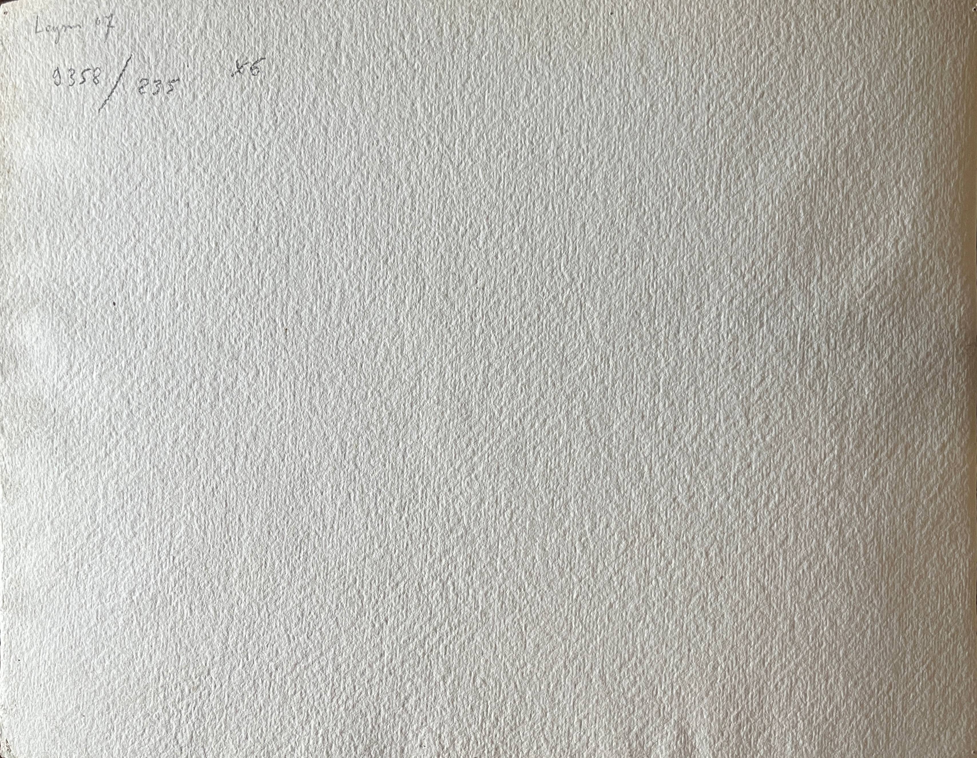 Watercolor painting by G. GIRARDOT (1856-1914) Around Leysin around 1900