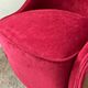 Fauteuil bergère Art Déco en loupe d’orme et velours