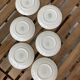 6 cups and sub-cups Villeroy and Boch "little golden flowers" 50s