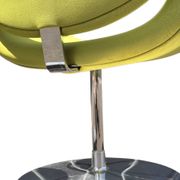 Little Tulip armchair by Pierre Paulin for Artifort in green fabric.