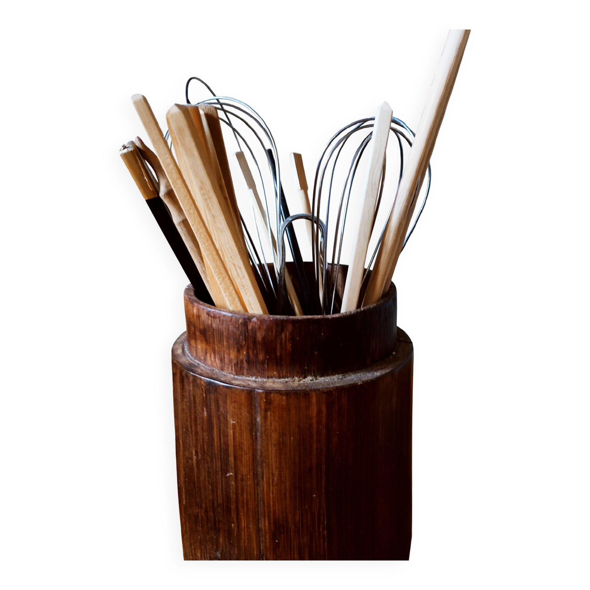 Antique bamboo pot