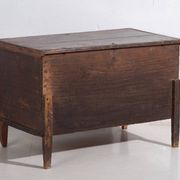 Central European wedding chest in polychrome pine with floral cartouches – Tyrol, circa 1890