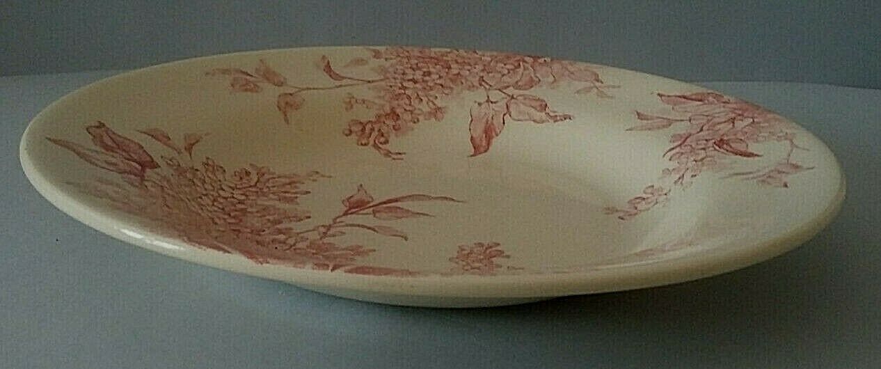 Old hollow plate Gien model Lilas model late 19th century Lilas