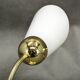 Pair of Brass Opaline Wall Lights by Kamenický Šenov, 1970s