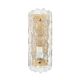Scandinavian Glass & Brass Wall Light/Sconce by Carl Fagerlund for Orrefors & Lyfa, 1960s