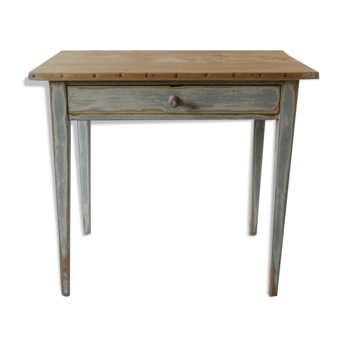 Patinated farm table