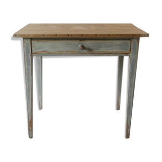 Patinated farm table