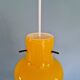 Vintage suspension in yellow opaline, Italy, 1960-70.