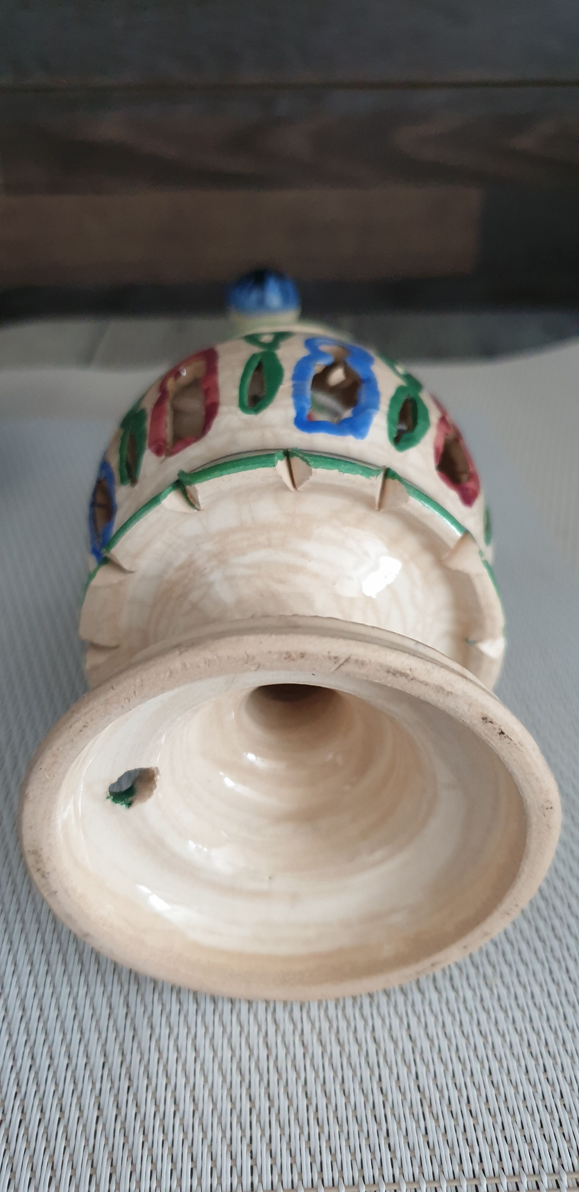 Oriental ceramic lamp foot to equip