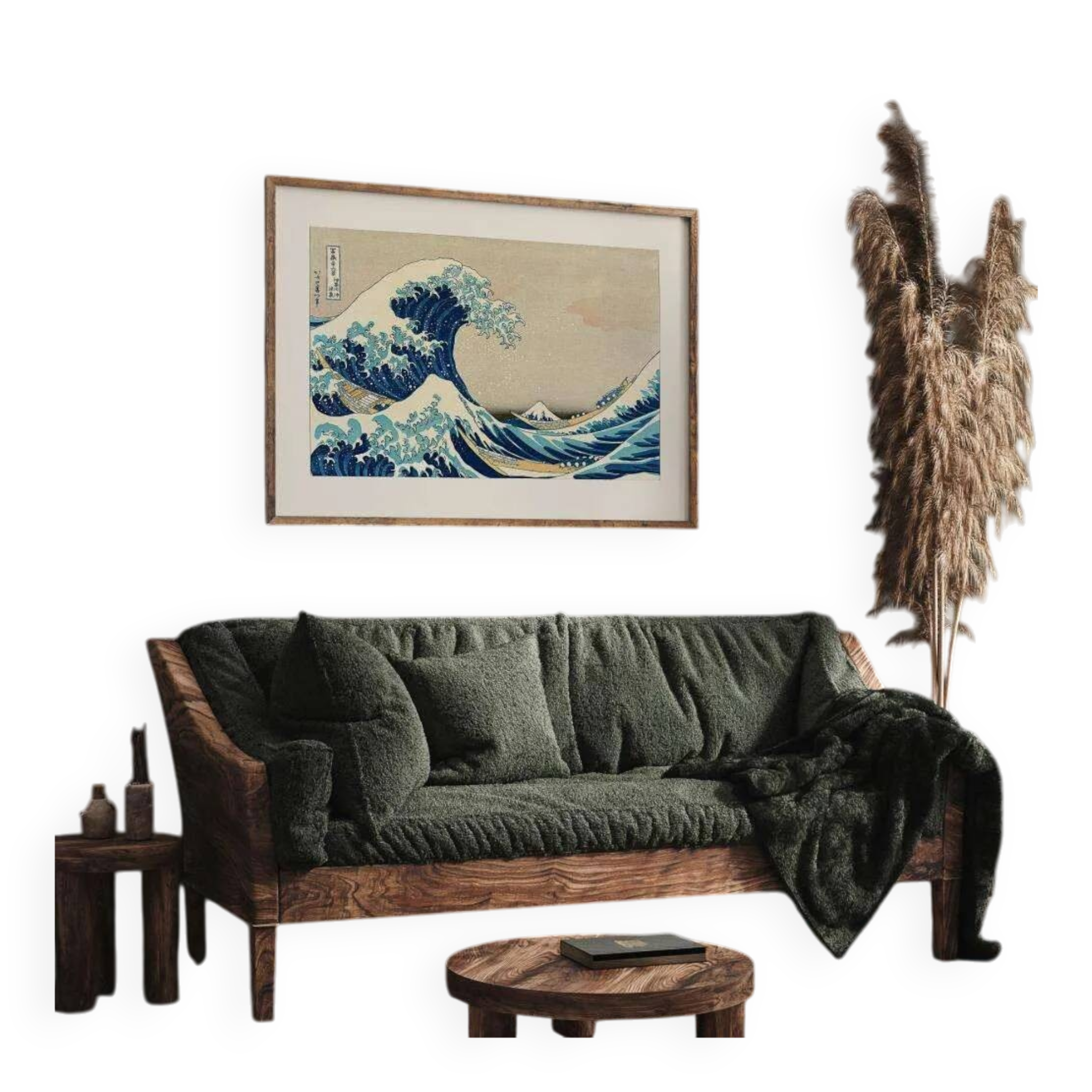 Hokusai The Great Wave off Kanagawa vintage Japanese poster