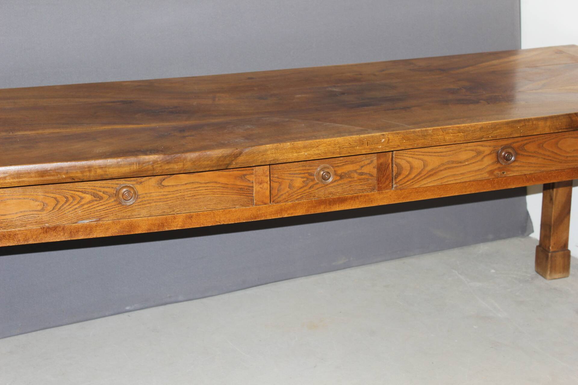 19th Century Walnut Farm Table