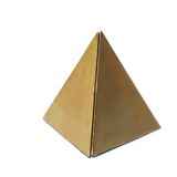 Brass "prism" bookends, 80s
