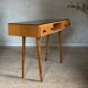 Vintage oak compass leg desk