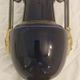 Cobalt blue and gold amphora vase