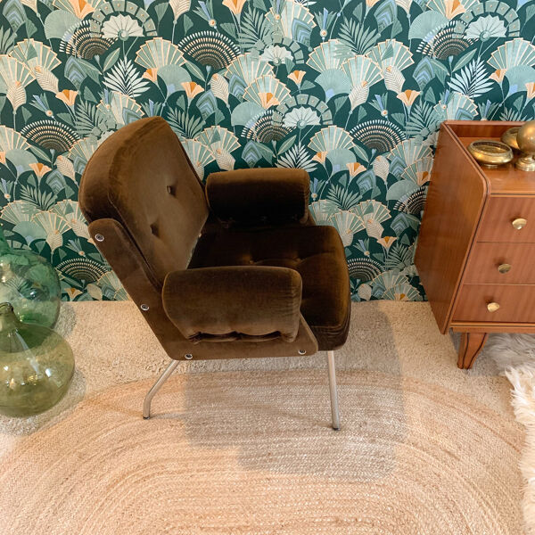Fauteuil velours