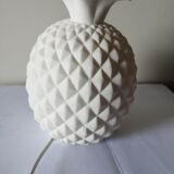 Pineapple lamp in white biscuit