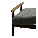 Eivind A. Johansen, oak footrest with light lambswool padding for FDB Møbler