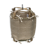 Suspension bambou et tissus