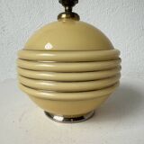 Czechoslovakian Art Deco opaline table lamp