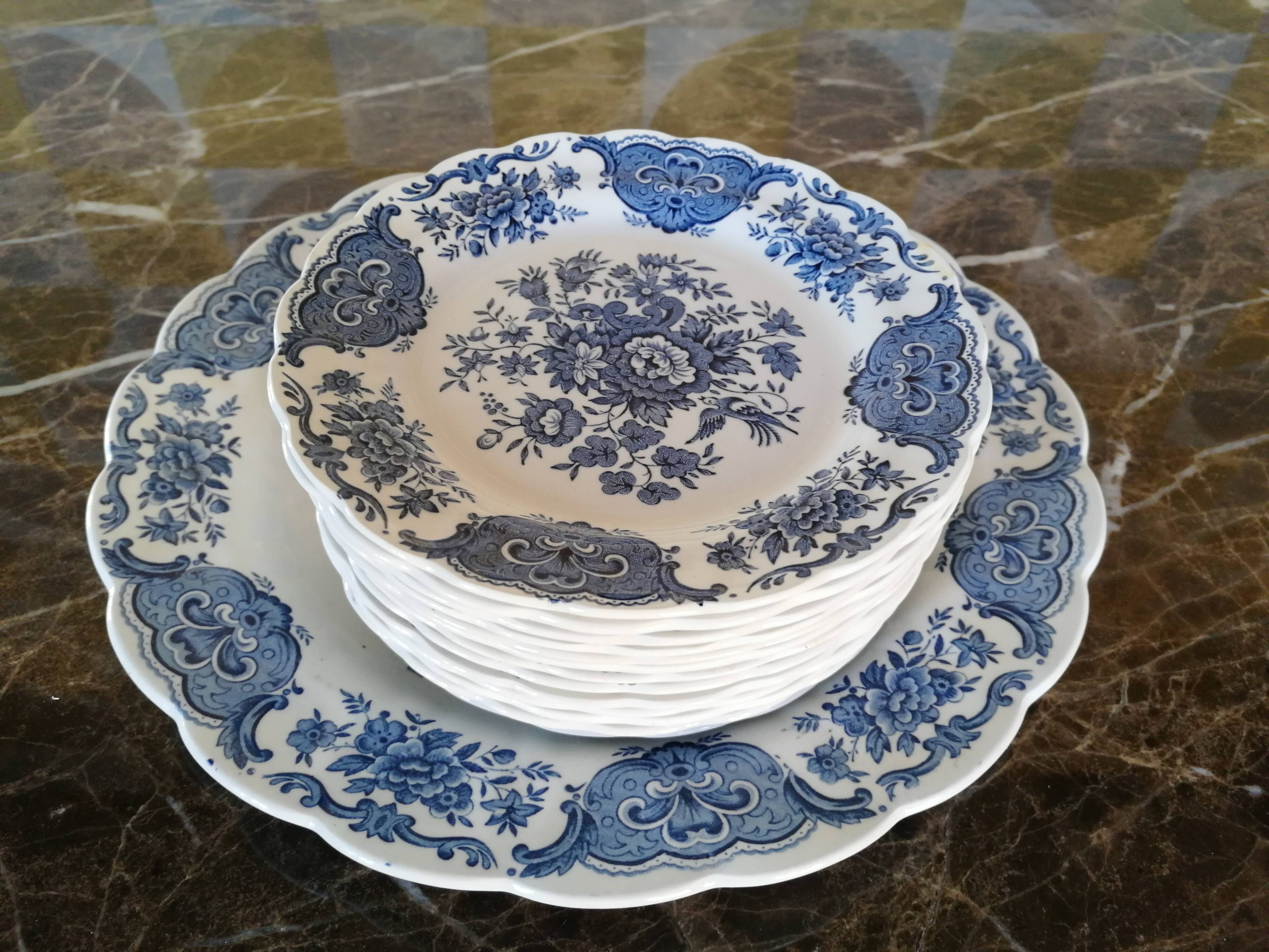 Service à dessert "Ridgway Staffordshire England"