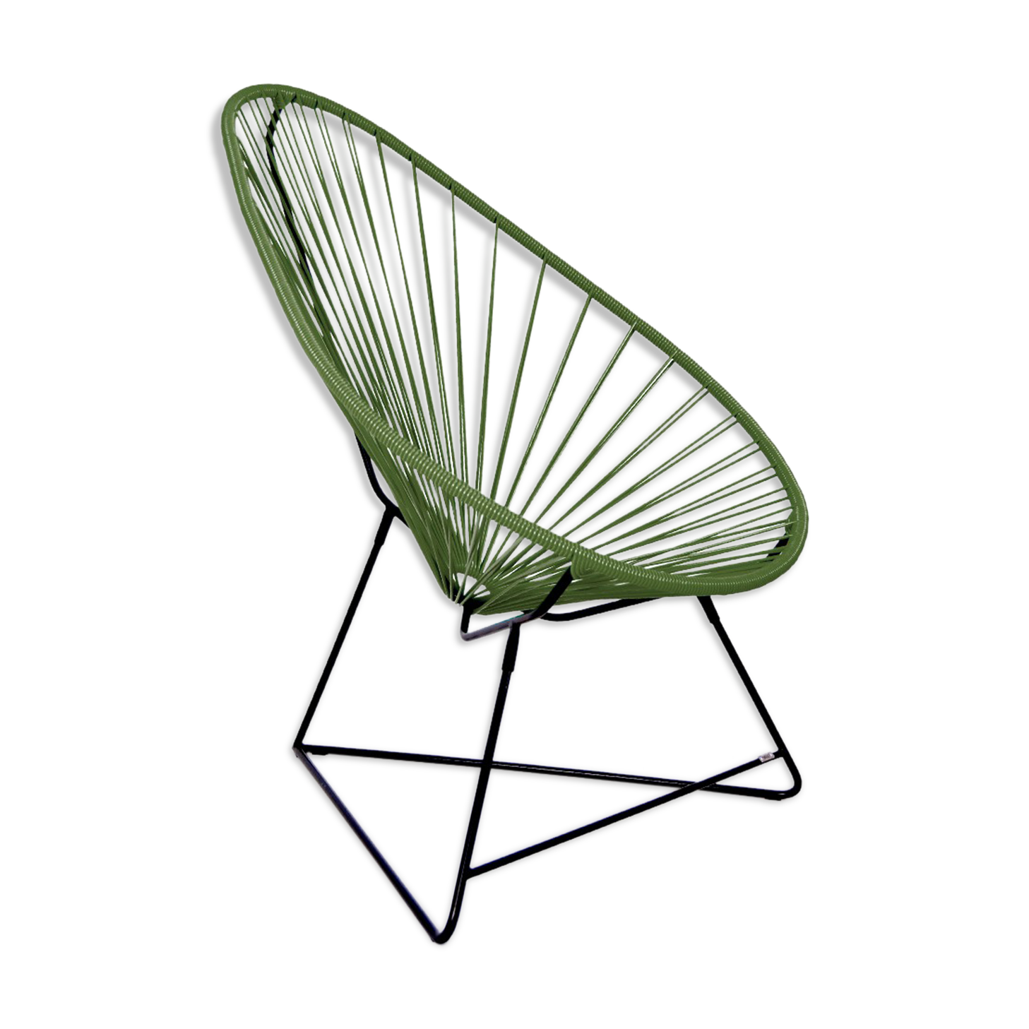 Armchair acapulco original olive green brand boqa