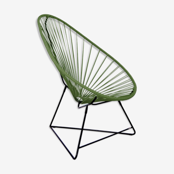 Fauteuil acapulco original vert olive marque boqa