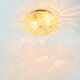 Large Mid-Century Amber Bubble Glass Ceiling Light by Helena Tynell, 1960s
