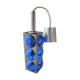 Blue glass / chrome hanging light / 1980s / Temde Swiss