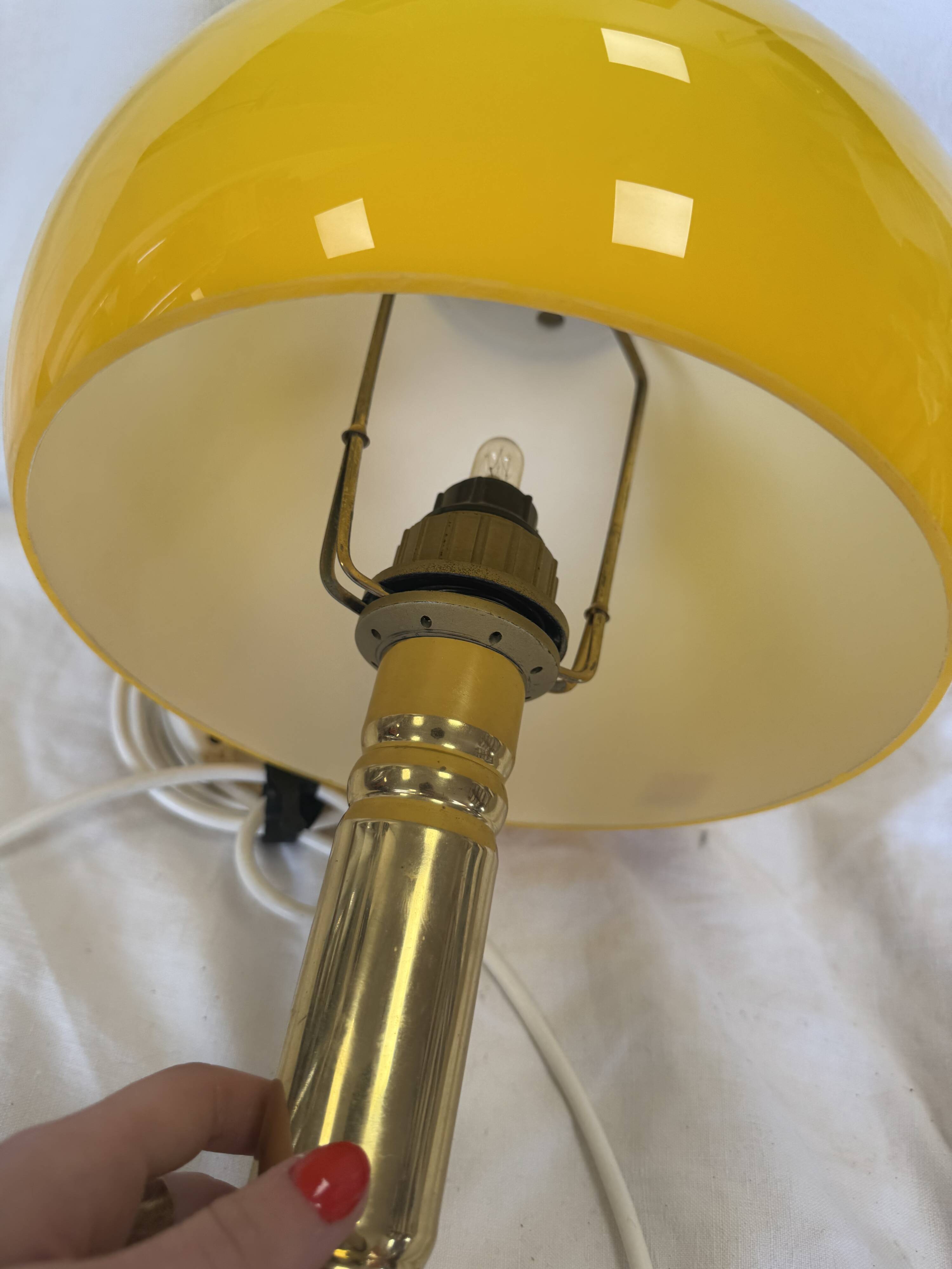 Vintage 70s mushroom lamp