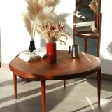 Round teak coffee table - Johannes Andersen - CF Christensen from Silkeborg