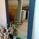 Miroir biseauté style Régence gris anthracite