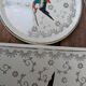 Dessous de plat et 2 dessous de bouteille Longwy modèle Chypre